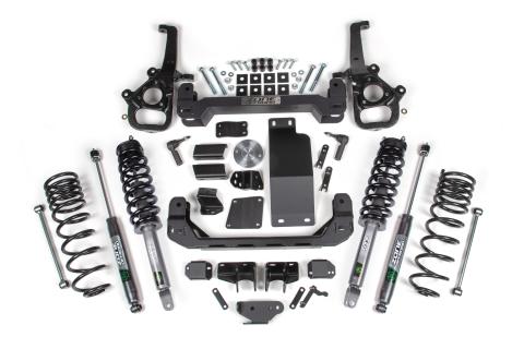 4 Inch Lift Kit for 2025 Ram 1500 4WD 4 Inch Front 3 Inch Rear Suspension Lift System Standard Bore Fox Adv Rear Shocks Zone Offroad