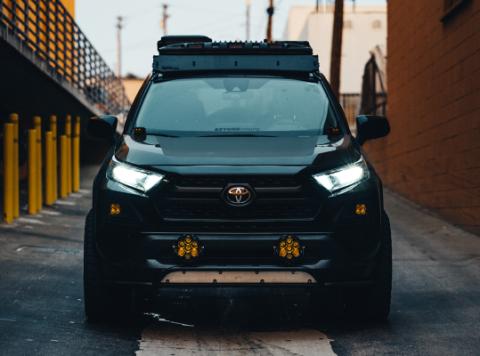 12-21 Rav4 Fog Pocket Kit Squadron Sport Clear Wide Cornering Baja Designs