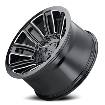 Mayhem Offroad Wheels Decoy 8108 20x9 Milled Spokes Gloss Black 18 Off Set 5 Lug 5.71 BSM 110 Bore Cast Aluminum