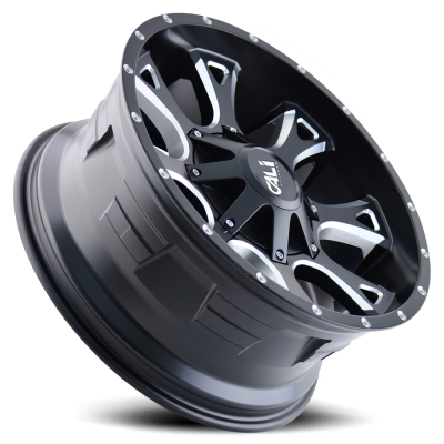 Cast Aluminum Wheels Anarchy 9103 SB 22x12 Milled Spokes Satin Black 8 On 180 Bolt Pattern -44 Offset Cali Offroad Wheels