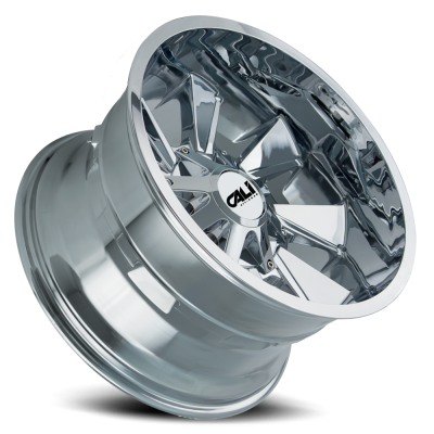 Cast Aluminum Wheels Distorted 9106 CH 22x12 Chrome 8 On 180 Bolt Pattern -44 Offset Cali Offroad Wheels