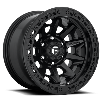 Aluminum Wheels 17X9 Covert Beadlock D114 6 On 135 Matte Black 87.1 Bore -15 Offset Multi Spoke Fuel Off Road Wheels