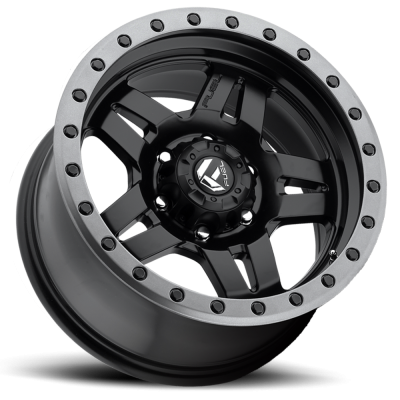 Aluminum Wheels 17X8.5 Anza D557 6 On 139.7 Matte Black 108 Bore 6 Offset 5 Spoke Fuel Off Road Wheels