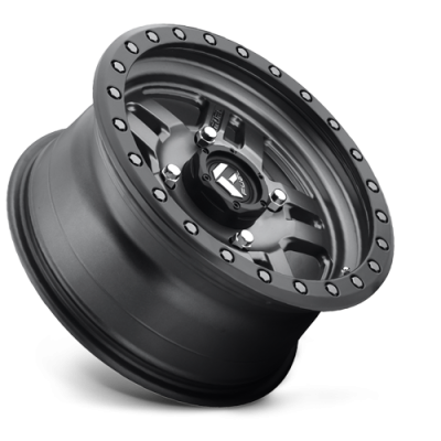 Aluminum Wheels 15X7 Anza UTV D558 4 On 156 Matte Anthracite Gray Black Ring 132 Bore 38 Offset 5 Spoke Fuel Off Road Wheels