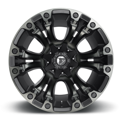 Aluminum Wheels 20X10 Vapor D569 8 On 165.1 Matte Black Double Dark Tint 125.1 Bore -18 Offset Fuel Off Road Wheels