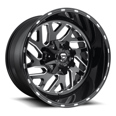 Aluminum Wheels 20X12 Triton D581 8 On 180 Gloss Black Milled 124.2 Bore -43 Offset Mesh Spoke Fuel Off Road Wheels