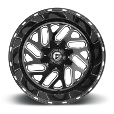 Aluminum Wheels 20X12 Triton D581 5 On 114.3/5 On 127 Gloss Black/Milled 78.1 Bore -43 Offset Mesh Spoke Fuel Off Road Wheels