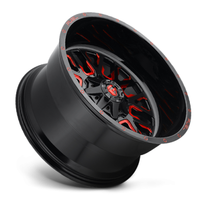 Aluminum Wheels 18X9 Stroke D612 6 On 135/6 On 139.7 Gloss Red Milled 106.3 Bore -12 Offset Fuel Off Road Wheels