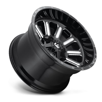 Aluminum Wheels 18X9 Hardline D620 5 On 139.7/5 On 150 Gloss Black/Milled 110.2 Bore 20 Offset Fuel Off Road Wheels