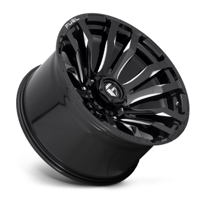 Aluminum Wheels 17X9 Blitz D673 8 On 165.1 Gloss Black Milled 125.1 Bore -12 Offset Multi Spoke Fuel Off Road Wheels