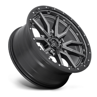 Aluminum Wheels 18X9 Rebel D680 5 On 139.7 Matte Gunmetal Gray Black Bead Ring 78.1 Bore 20 Offset Fuel Off Road Wheels