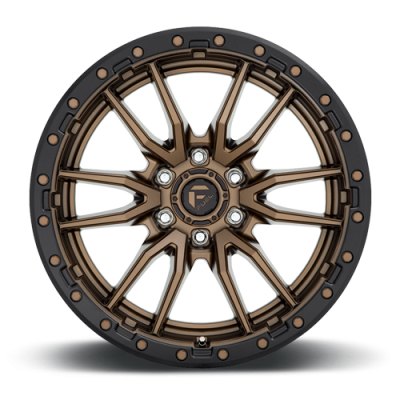 Aluminum Wheels 17X9 Rebel D681 6 On 120 Matte Bronze Black Bead Ring 67.06 Bore 1 Offset Fuel Off Road Wheels
