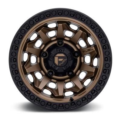 Aluminum Wheels 15X8 Covert D696 5 On 139.7 Matte Bronze Black Bead Ring 108 Bore -12 Offset Multi Spoke Fuel Off Road Wheels