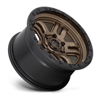 Aluminum Wheels 18X9 AMMO D702 6 On 135 Matte Bronze W/Black Bead Ring 87.1 Bore 1 Offset 5 Spoke Fuel Off Road Wheels