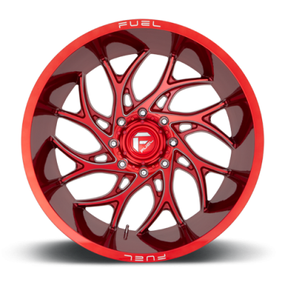 Aluminum Wheels 26X14 Runner D742 6 On 135 Candy Red Milled 87.1 Bore -75 Offset Fuel Off Road Wheels