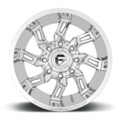 Aluminum Wheels 20X9 Lockdown D746 5 On 139.7 Chrome 78 Bore 1 Offset Fuel Off Road Wheels