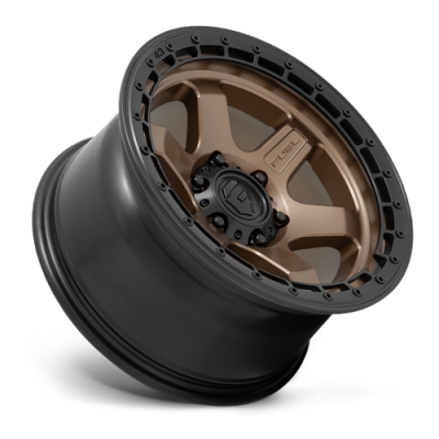 Aluminum Wheels 18X9 Block D751 6 On 120 Matte Bronze/Black Ring 67.06 Bore 20 Offset 6 Spoke Fuel Off Road Wheels