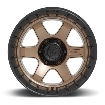 Aluminum Wheels 18X9 Block D751 6 On 120 Matte Bronze/Black Ring 67.06 Bore 20 Offset 6 Spoke Fuel Off Road Wheels