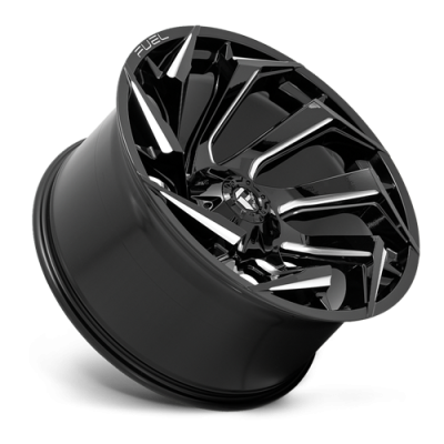 Aluminum Wheels 17X9 Reaction D753 5 On 139.7/5 On 150 Gloss Black/Milled 110.1 Bore 1 Offset Fuel Off Road Wheels