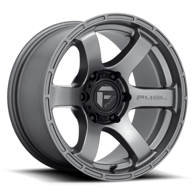 Aluminum Wheels 17X9 Rush D767 6 On 139.7 Matte Gunmetal Gray 106.1 Bore 1 Offset 28.2 Lbs Fuel Off Road Wheels