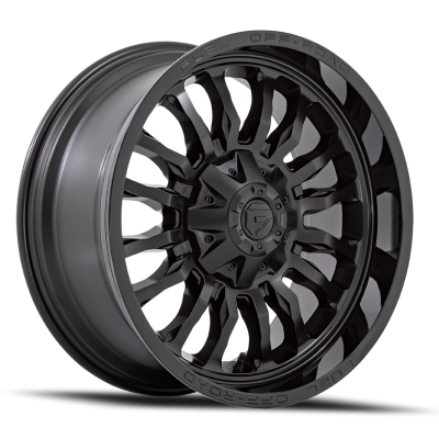 Aluminum Wheels 22X12 Arc D796 8 On 165.1 Matte Black W/ Gloss Black Lip 125.1 Bore -44 Offset Fuel Off Road Wheels