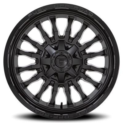 Aluminum Wheels 22X12 Arc D796 8 On 165.1 Matte Black W/ Gloss Black Lip 125.1 Bore -44 Offset Fuel Off Road Wheels