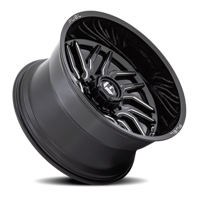 Aluminum Wheels 24X12 Hurricane D807 6 On 135 Gloss Black Milled 87.1 Bore -44 Offset Fuel Off Road Wheels