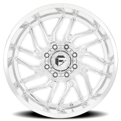 Aluminum Wheels 24X12 Hurricane D809 5 On 139.7 Polished Milled 78.1 Bore -44 Offset Fuel Off Road Wheels
