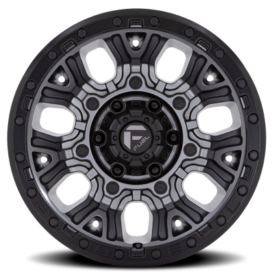 Aluminum Wheels 17X9 Traction D825 6 On 139.7 Gunmetal Gray/Black Ring 106.1 Bore -12 Offset Fuel Off Road Wheels