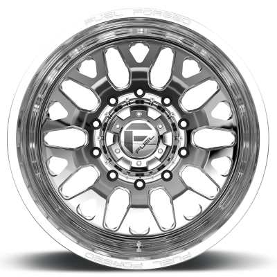Dually Wheels 24X8.25 FF19D Dually DE19 PO 10 On 225 Polished 170.1 Bore -200 Offset Outer Dually Fuel Off Road Wheels