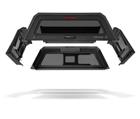 Ranger Truck Bed Cap SmartCapEVO Sport Matte Black For 19-23 Ford Ranger 6 Foot Standard Bed SmartCap