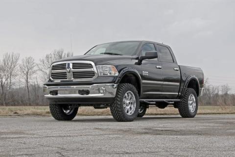 Dodge Pocket Fender Flares Rivets 09-18 RAM 1500 w/Metal Bumper Rough Country