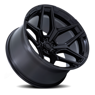 Aluminum Wheels 20X9 Flux 6 FC854BX 6 On 139.7 Gloss Black 106.1 Bore 20 Offset Fuel Off Road Wheels