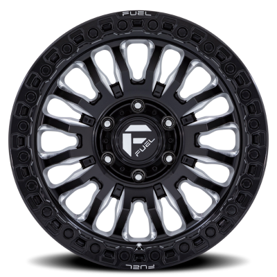 Aluminum Wheels 20X9 Rincon SBL FC857BE 8 On 180 Gloss Black Milled 124.2 Bore 20 Offset Fuel Off Road Wheels