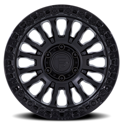Aluminum Wheels 20X10 Rincon SBL FC857MB 5 On 139.7 Matte Black/Gloss Black Lip 78.1 Bore -18 Offset Fuel Off Road Wheels