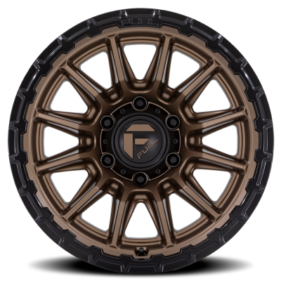 Aluminum Wheels 17X9 Piston FC866 ZB 6 On 139.7 Matte Bronze/Gloss Black Lip 106.1 Bore 1 Offset Fuel Off Road Wheels