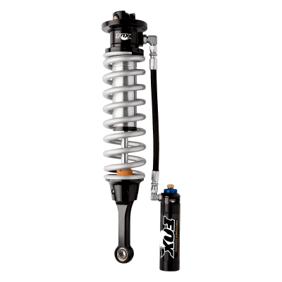 10-13 Ford Raptor Front Coilover Internal Bypass 3.0 Series Remote Reservoir 7.6 Inch 0-2 Inch Lift Dual Speed Compression Adjuster Fox Offroad Shocks