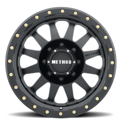 Aluminum Wheels 16x8 Double Standard MR304 Bolt Pattern 8 On 165.1 Offset 0 Lip Size 2.76 Matte Black MB Method