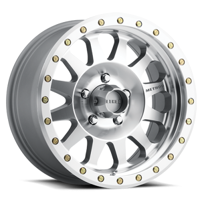 Aluminum Wheels 17x8.5 Double Standard MR304 Bolt Pattern 5 On 127 Offset 0 Lip Size 2.6 Machined SL Clear Coat Method