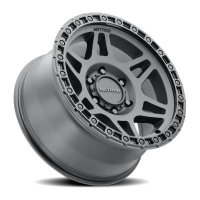 Aluminum Wheels 18x9 MR312 Bolt Pattern 6 On 139.7 Offset 18 Lip Size 1.02 Double Matte Black MBGL Gloss Black Lip Method