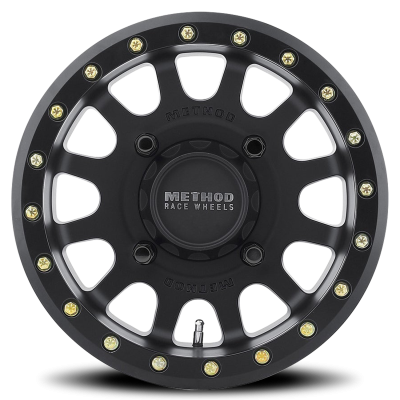 Aluminum Wheels 15x7 MR401 Beadlock UTV Bolt Pattern 4 On 156 Offset 13 Lip Size 1.77 Matte Black MB Method