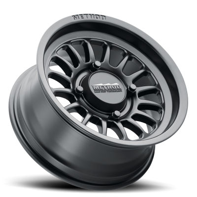 Aluminum Wheels 15x10 MR411 Bead Grip UTV Bolt Pattern 4 On 136 Offset 25 Lip Size 3.23 Matte Black MB Method