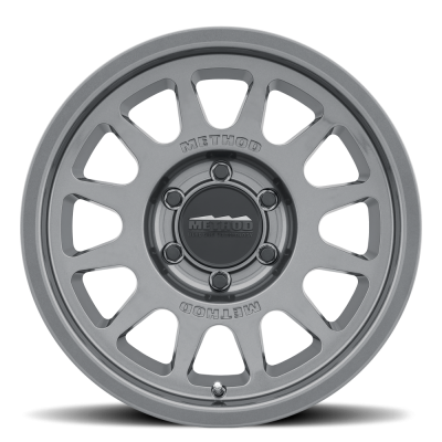 Aluminum Wheels 17x7.5 Bead Grip MR703 Bolt Pattern 6 On 130 Offset 50 Lip Size 0.87 Gloss Titanium SL Method