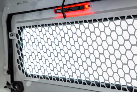 Rear Window Security Screen, Full-Size EVO, EVOa, and EVOc Applications, SmartCap Fits Caps w/Serial Number's ending in NA