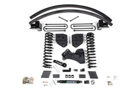 17-19 Ford F-350/350 6 Inch Lift Kit 3 Inch Rear Block Gas 3 Leaf Main Nitro Shocks Zone Offroad