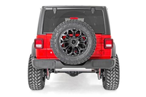 Jeep Spare Tire Relocation Bracket 18-20 Wrangler JL No Rear Proximity Sensors Rough Country