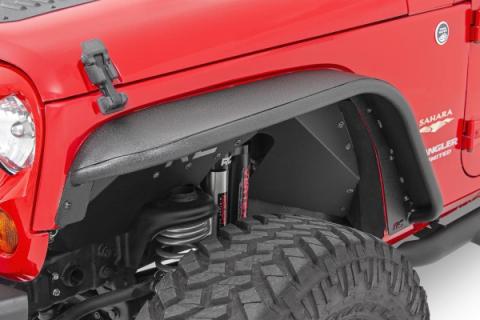 Jeep Tubular Front &amp; Rear Fender Flares Set 07-18 Wrangler JK Rough Country