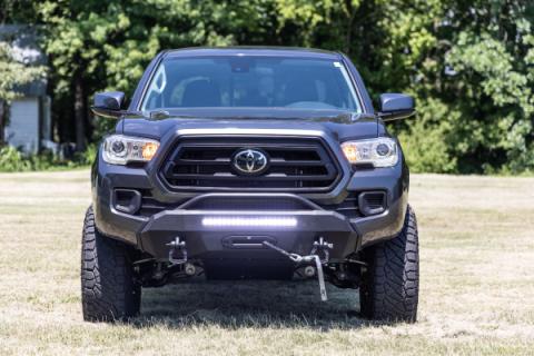 Front Bumper Hybrid Winch Mount Only 16-22 Toyota Tacoma 2WD/4WD Rough Country