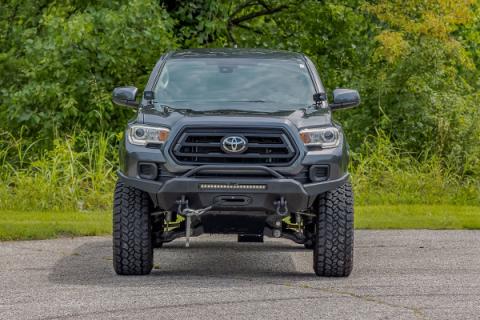 Front Bumper High Clearance 9500 Lb Pro Series Winch Synthetic Rope 16-22 Toyota Tacoma Rough Country