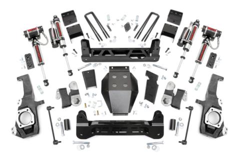 5 Inch Lift Kit NTD Vertex Shocks w/ Overloads Silverado/Sierra 2500HD/3500HD (20-26) Rough Country